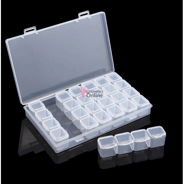 Cutie compartimentata pentru accesorii CA004 cu 28 lacasuri